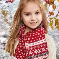 Фотошаблон "Зимний портрет"