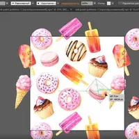 Обработка акварели для стоков