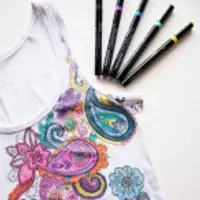 Роспись по ткани маркерами