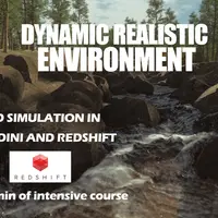 Создание динамической реалистичной среды в Houdini и Redshift