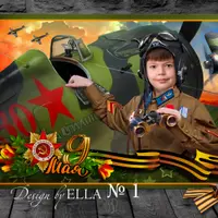 Шаблон коллажа с костюмом на 9 мая / 23 февраля CSK-86-1