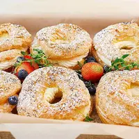 Заварные кольца с нежным творожным кремом