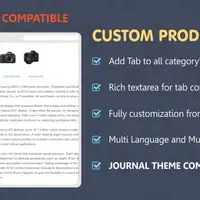 Advance Custom Tabs or Extra Tabs in All The Products