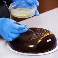 Муссовый торт Шоколад-груша-клюква-бри