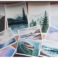 Пейзажная акварель