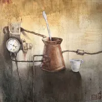 Кофеварка. Реализм и интуитивная живопись