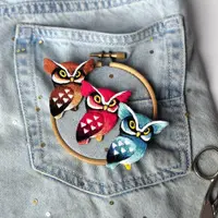 Вышивка: Сова