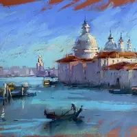 Пастель в большом городе