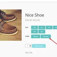 WooCombinator: оформление выбора вариаций товара