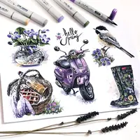 Весна в sketchanddraw - маркеры