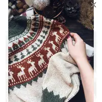 Новогодняя лопапейса и свитер «Лапландия»