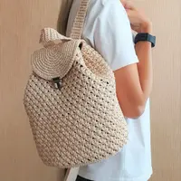 Рюкзак из рафии "Ананас"