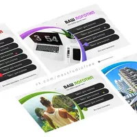 Набор шаблонов «Saturn» для VK, Instagram, YouTube и Facebook