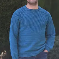 Мужской свитер крючком Звезда