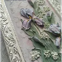 Ирисы. Скульптурная живопись