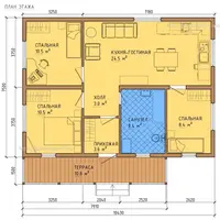 Проект каркасного дома 7,5х10,5 78 (88) м2 для строительства своими руками