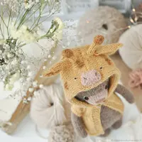 Мастер-класс: вязаный спицами медведь с одеждой