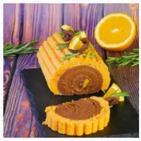 Рулет шоколад в апельсине