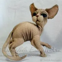 МК по вязанию кота Сфинкса