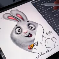 Иллюстрация Зайчика в Procreate