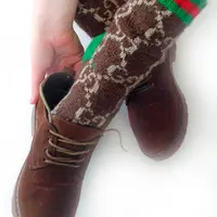 Вязание носков Gucci