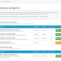 Страница загрузок - файлы, прайсы, ссылки для Opencart