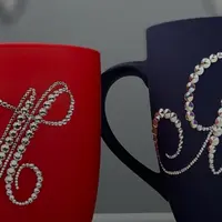 Инкрустация кружек кристаллами Swarovski