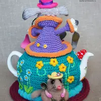 Мастер-класс по вязанию грелки на чайник "Безумное чаепитие"