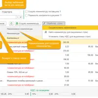 Заполнение авансовых отчетов и поступлений товаров по онлайн-чекам ФНС