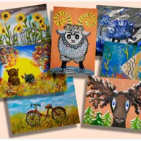 Смелый художник. Гуашь