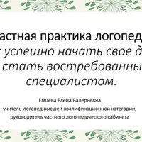 Частная практика логопеда. Как успешно начать свое дело