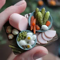 5 МК по лепке миниатюрной еды