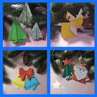 Новогодние оригами для детей 6+