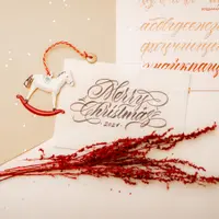 Santa-pen. Современная каллиграфия на открытках