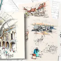 Travel sketching: Великобритания