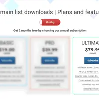База всех доменов с дополнительными полями