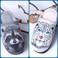 Роспись по войлоку. Енот и Барс