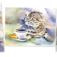 Большой акварельный Котомарафон