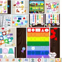 Шаблоны игр на липучках, наборы и альбомы