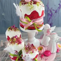 Заварной кулич «красный бархат»