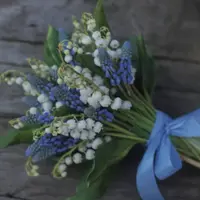 Ландыши из холодного фарфора