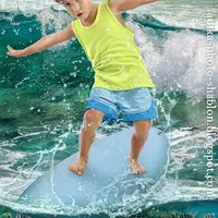 Летний морской фотошаблон На волне