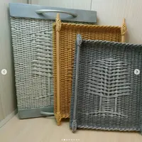 Поднос "Пепел Фудзиямы" из бумажной лозы