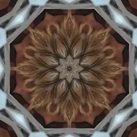 Идеальные здоровые зубы и десны - цифровая мандала