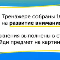 Домашний тренажер по развитию внимания "Находилка"