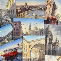 Санкт-Петербург акварелью