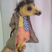 Конь в пальто. Пошив текстильного коня в технике грунтованный текстиль