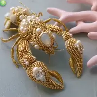 Марафон брошь "Королевский Рак"