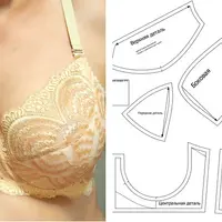 Выкройки и пошив бюстгальтера Луиза