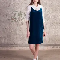 Пошив бархатного платья-комбинации по выкройке №389